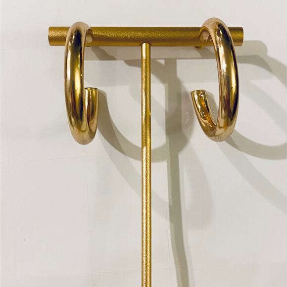 Chunky Hoop Earrings - Picture 1 of 3